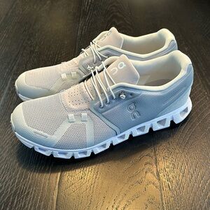 Men’s On Running Cloud 5 Shoes - Size 12- Glacier/Glacier Color